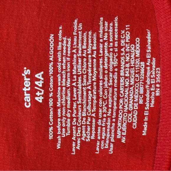Carters long sleeve Holiday T-Shirt - Picture 3 of 3